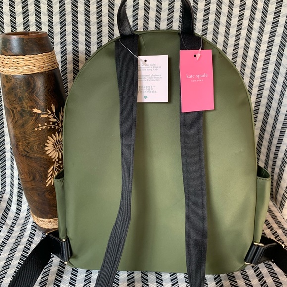 KATE SPADE , Large Nylon Backpack Laptop Green - Picture 4 of 8